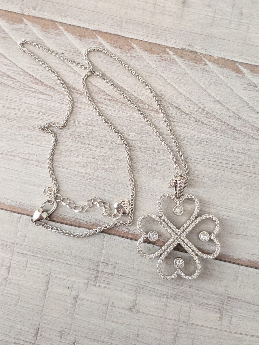 Brighton Illumina Mirrored Hearts Necklace